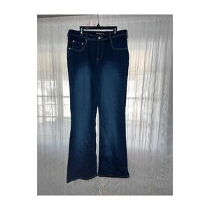 Express Mid Rise Slimmer Flare Leg Jeans